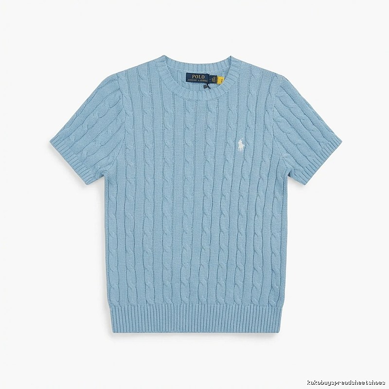 Ralph Lauren Polo Light Blue Trendy Brand Short-sleeve Shirt