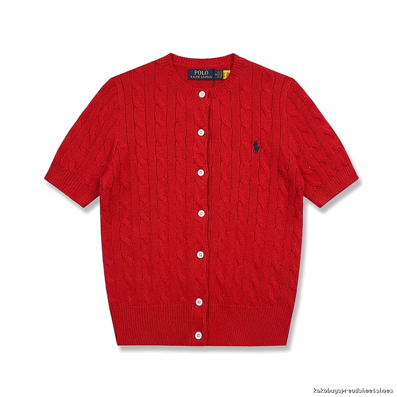 Ralph Lauren Polo red knitted cardigan