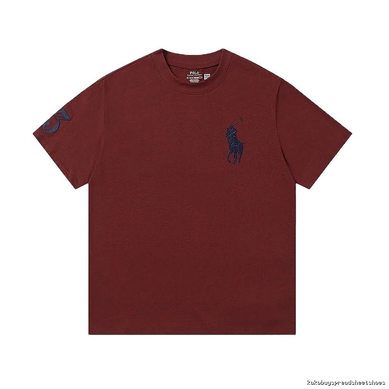 Ralph Lauren Polo retro style burgundy T-shirt