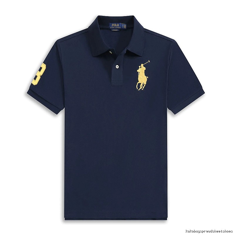Ralph Lauren Polo retro-style navy blue shirt