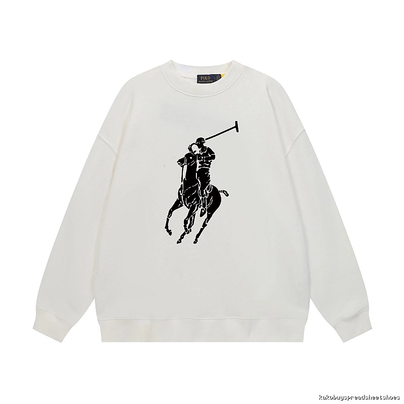 Ralph Lauren Polo Retro Style White Sweatshirt