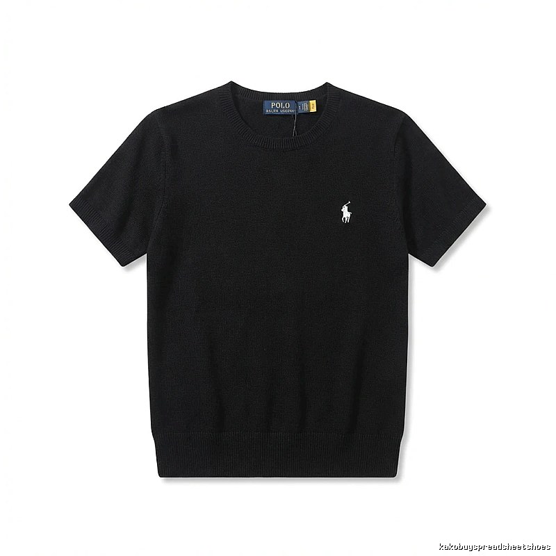 Ralph Lauren Polo series black short-sleeved shirts