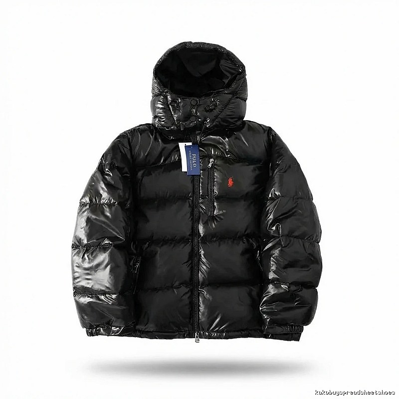 Ralph Lauren Polo shiny black down jacket