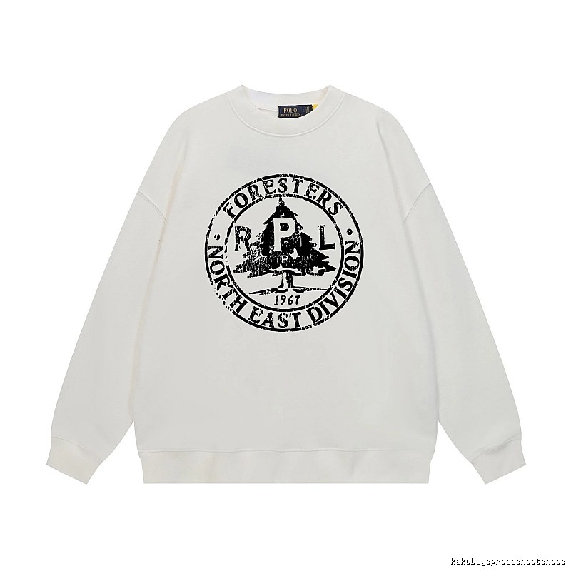 Ralph Lauren retro-style white sweatshirt