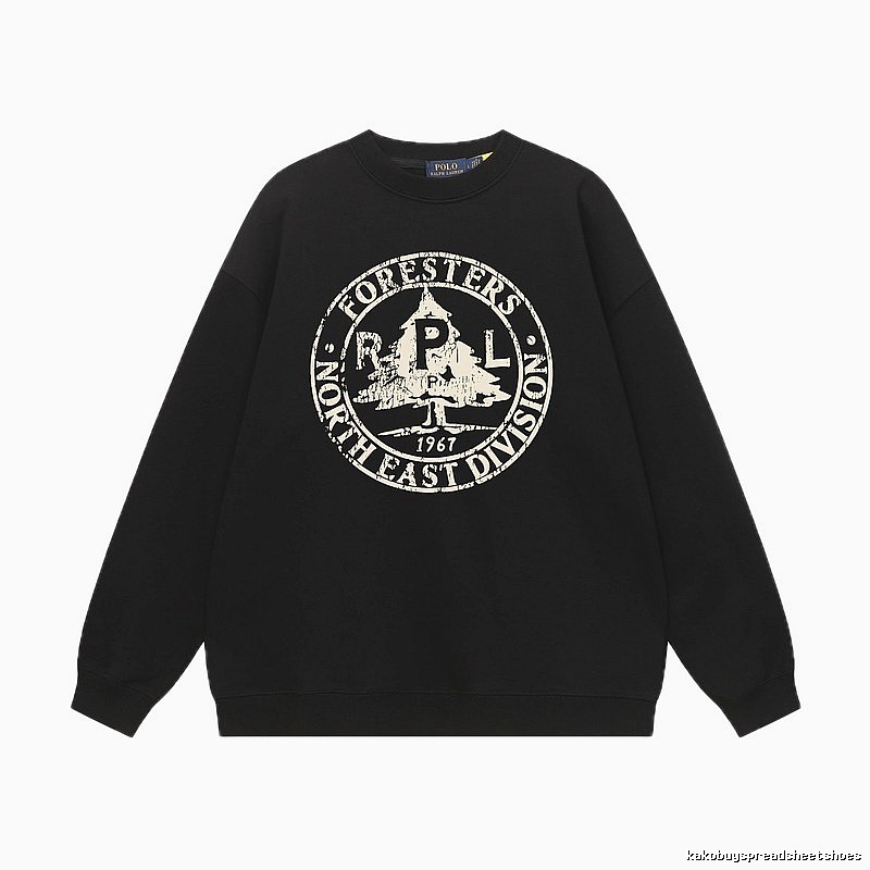 Ralph Lauren vintage-style black sweatshirt