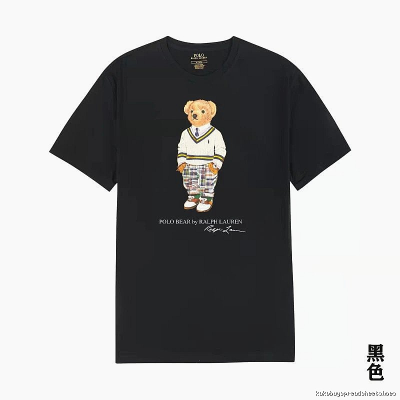 Ralph Lauren's Bear Series Black T-shirt