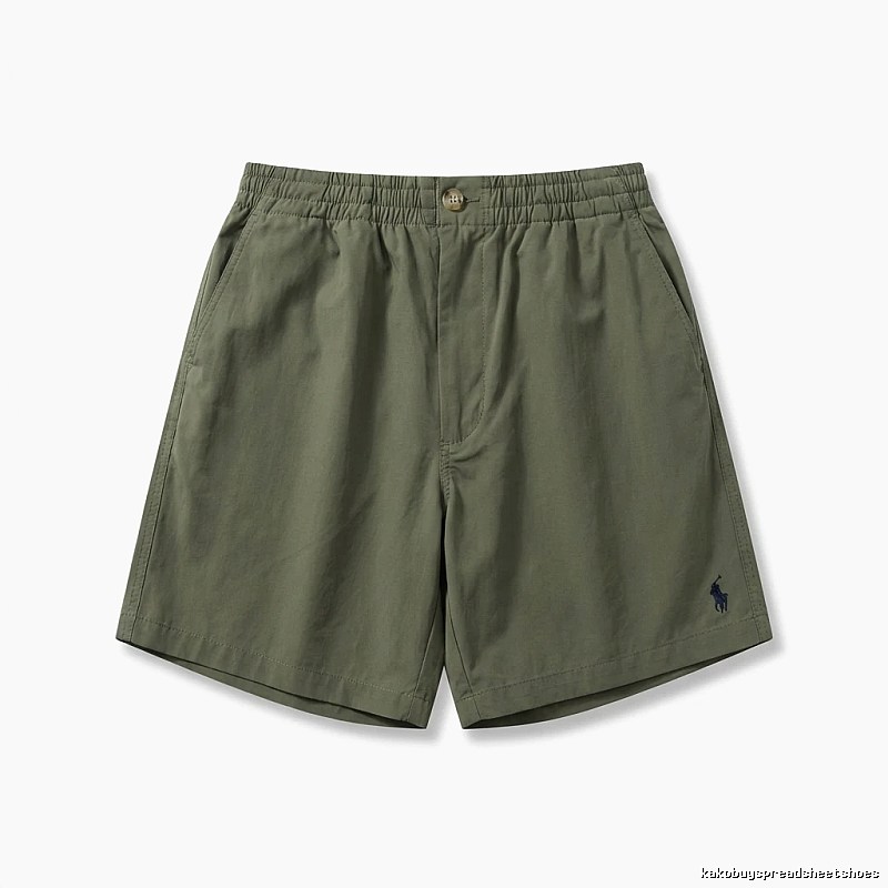 Ralph Lauren's casual-style military green shorts