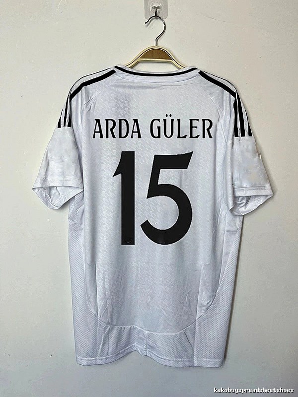 Real Madrid Relaxed Bellingham #5 soccer jersey White Real Madrid with Designer-Inspired Detail