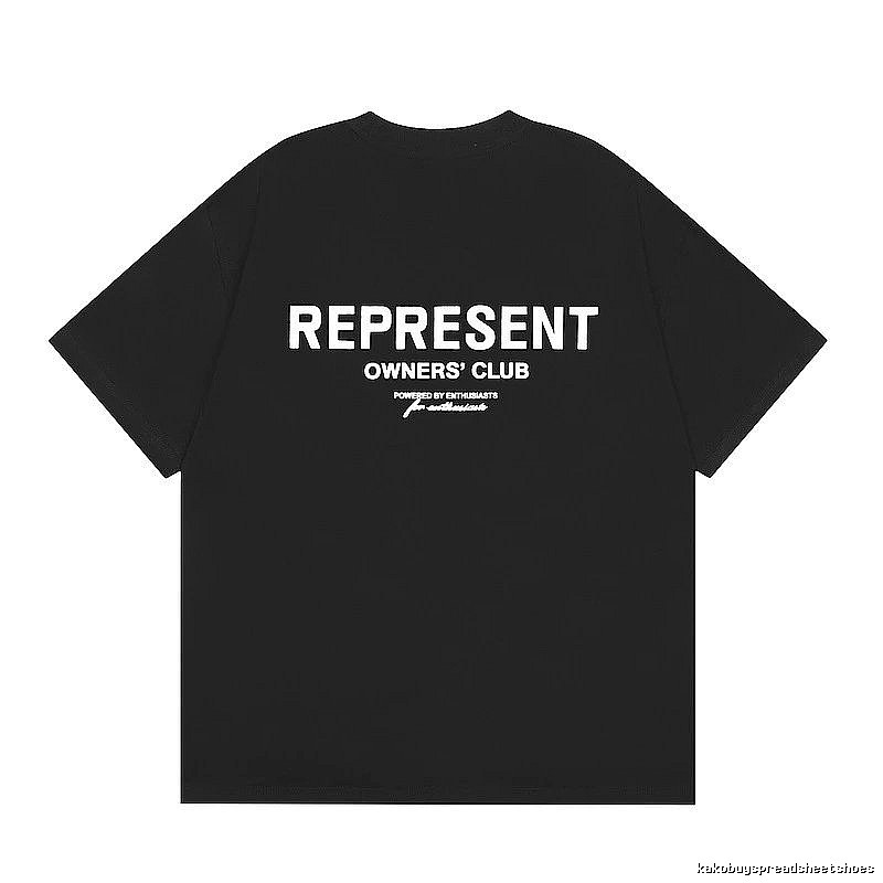 Represent Black Style 801 Owners Club T-Shirt Training Look Logo