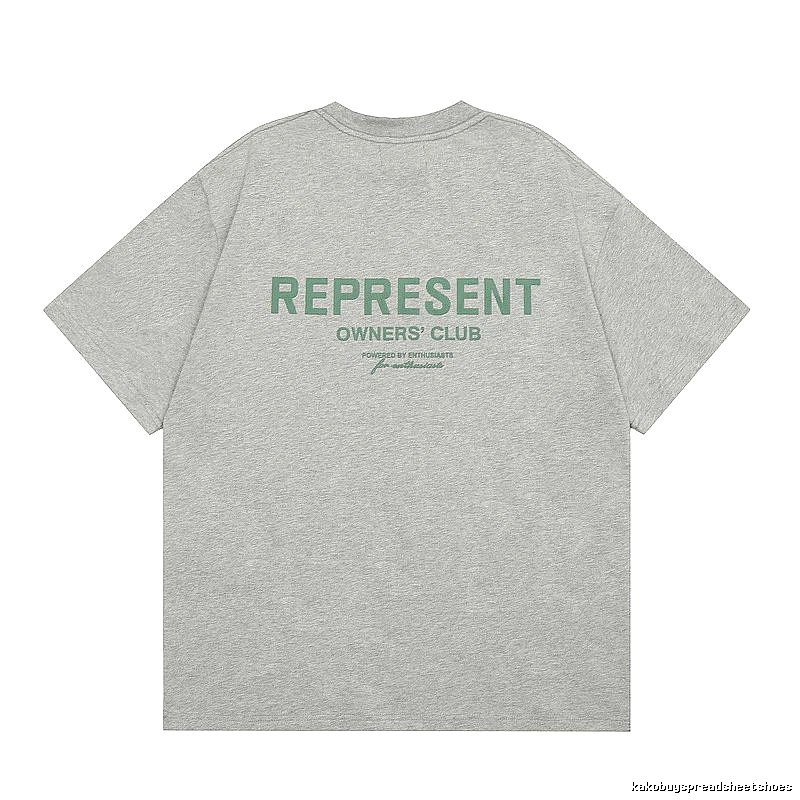 Represent Gray Style 801 Owners Club T-Shirt Casual Layering Logo