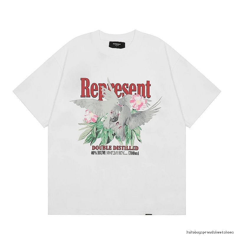 Represent Pigeon Vintage Style White T-shirt