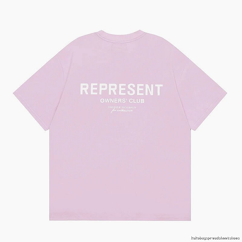 Represent Pink Style 801 Owners Club T-Shirt Relaxed Styling Logo