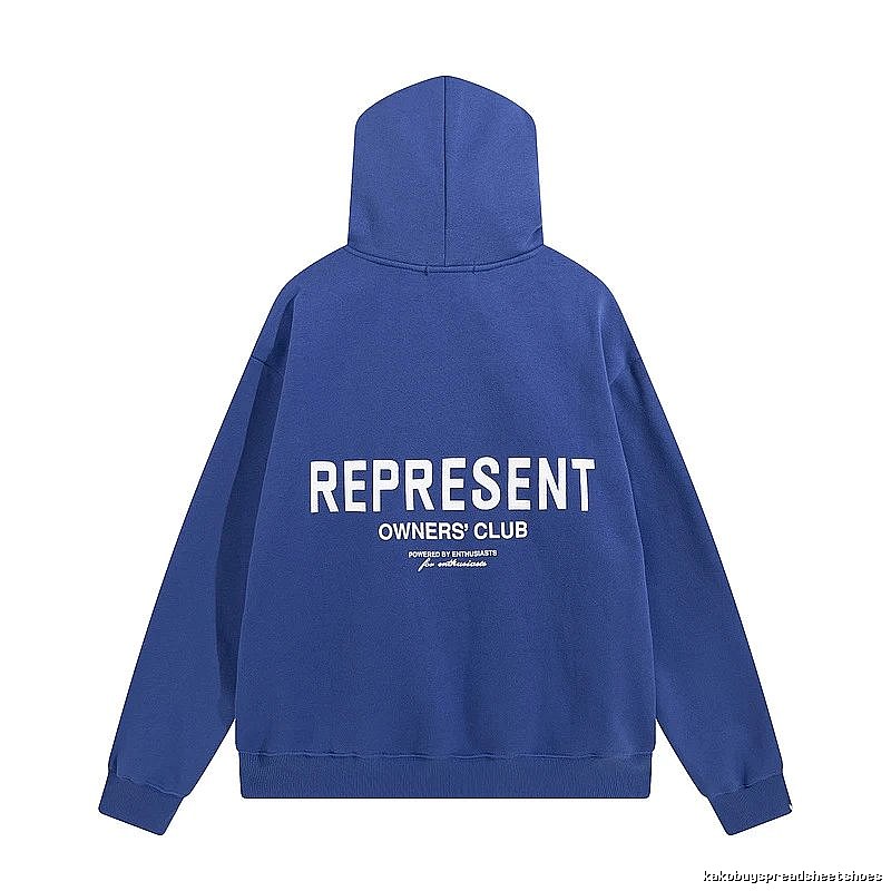 Represent Travel Owners Club hoodie Navy Large Represent with Modern Look