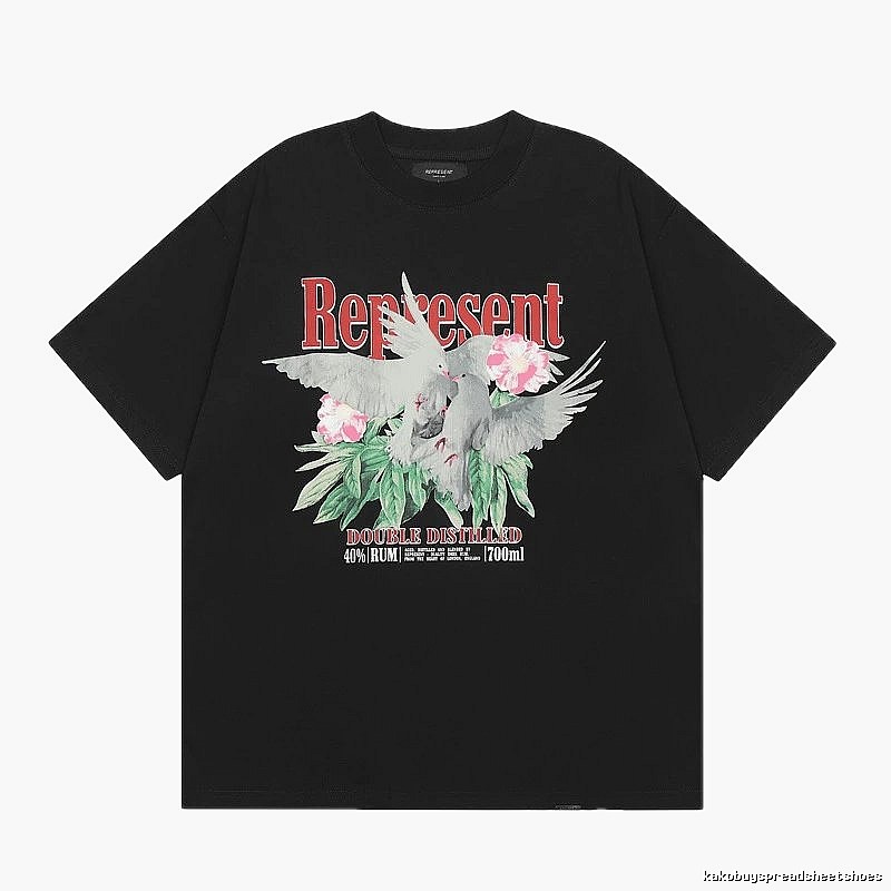 Represent Vintage-style Black Peace Dove T-Shirt
