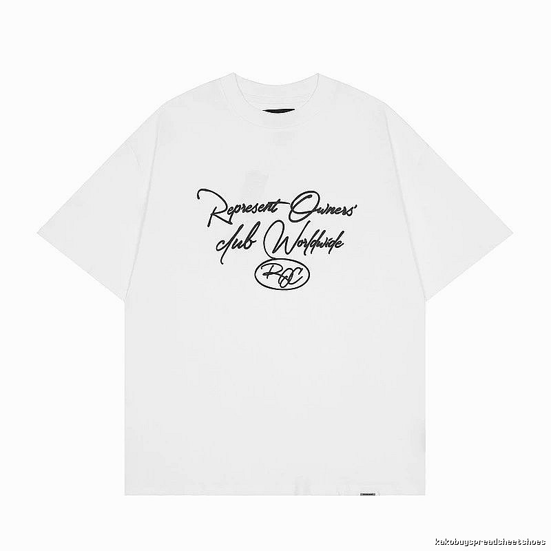 Represent White Style 805 Owners Club T-Shirt Clean Colorway Logo
