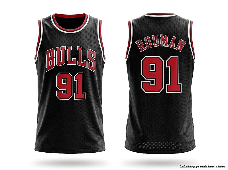 Retro-style jersey of Dennis Rodman of the Michael Jordan