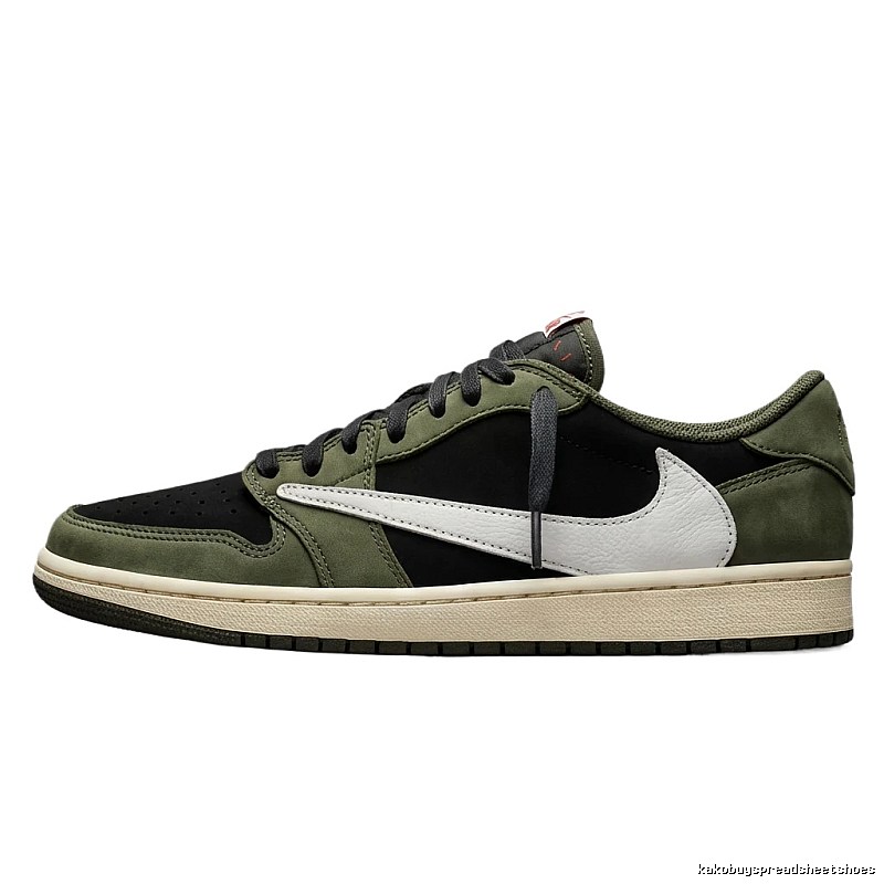 Retro-style olive green of Jordan 1