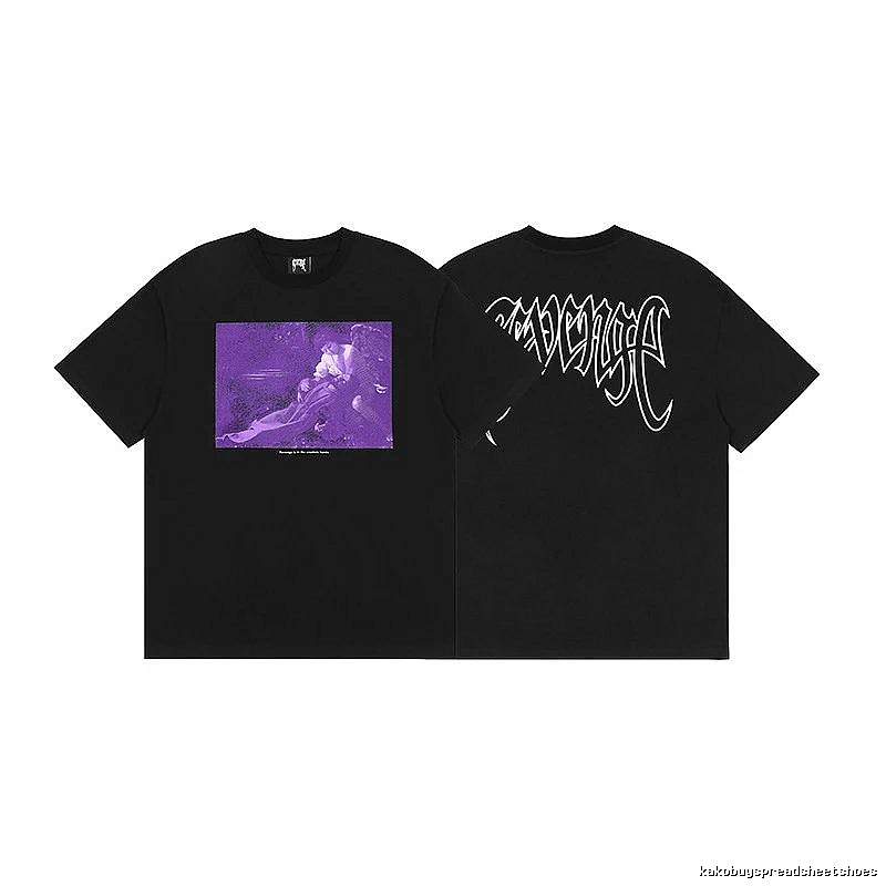 Revenge Black Skull Graphic T-Shirt Fan Wear