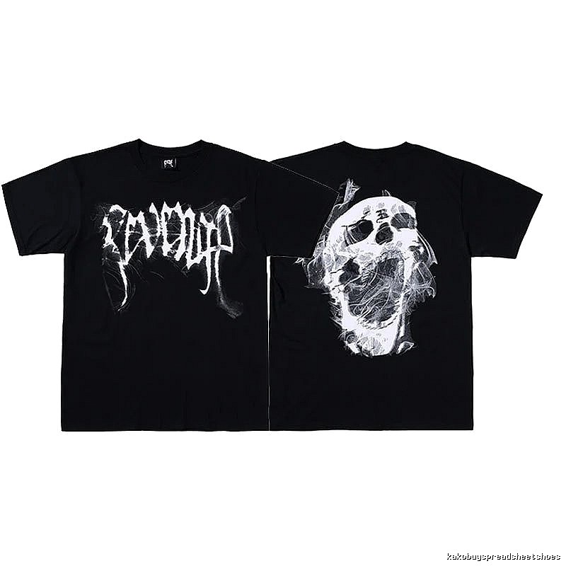 Revenge Black Skull Graphic T-Shirt Weekend Wear