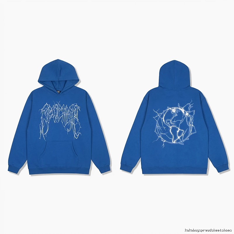 Revenge Lightning Wind Blue Hoodie