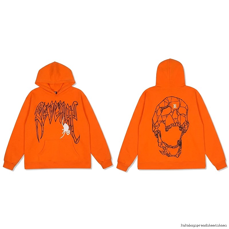 Revenge Skeleton Style Orange Hoodie