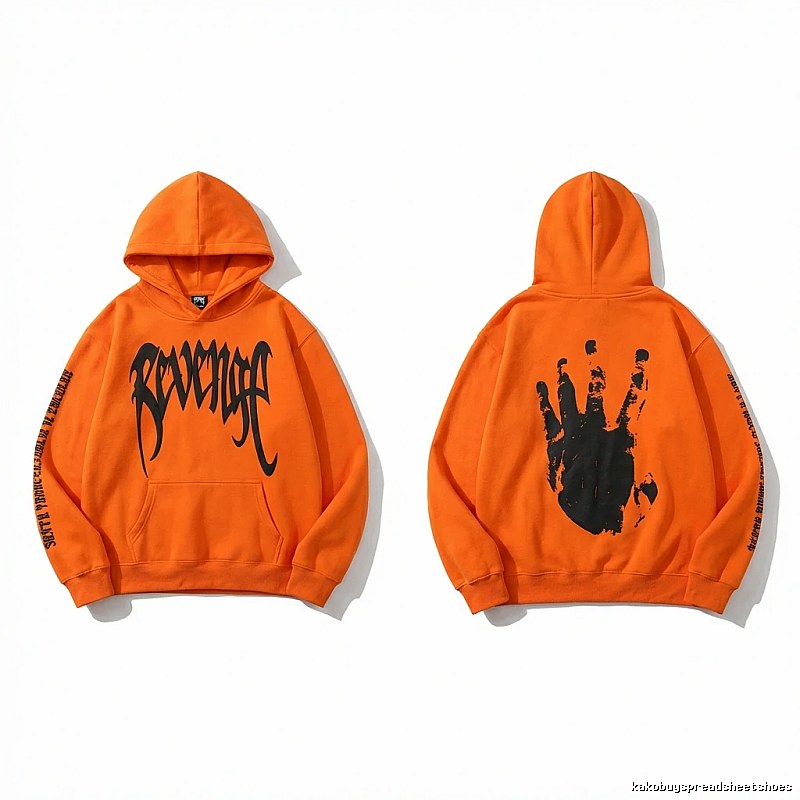 Revenge trendy and cool style orange hoodie