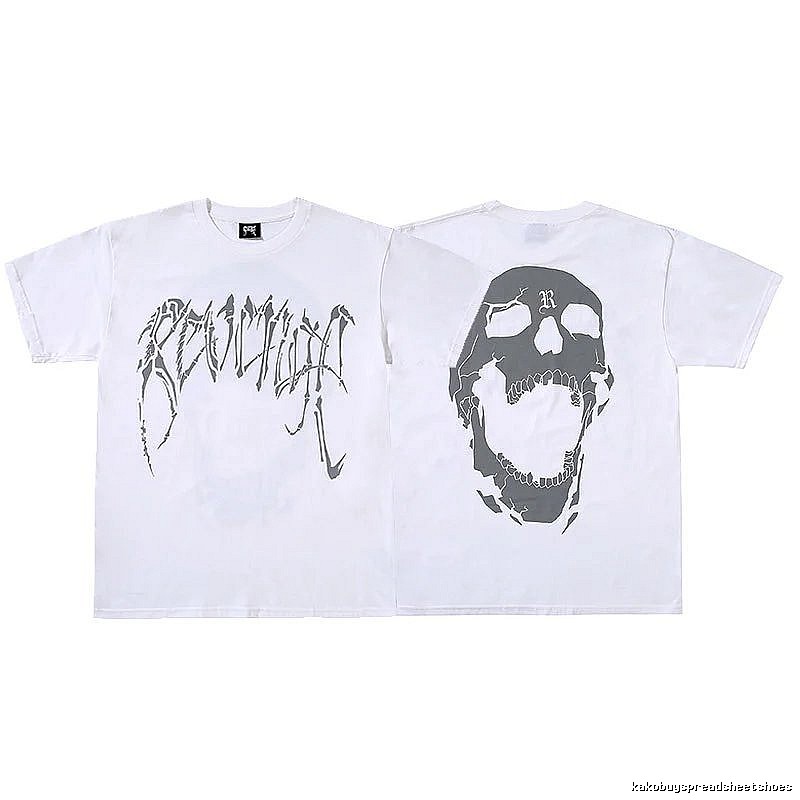 Revenge White Skull Graphic T-Shirt Daily Styling