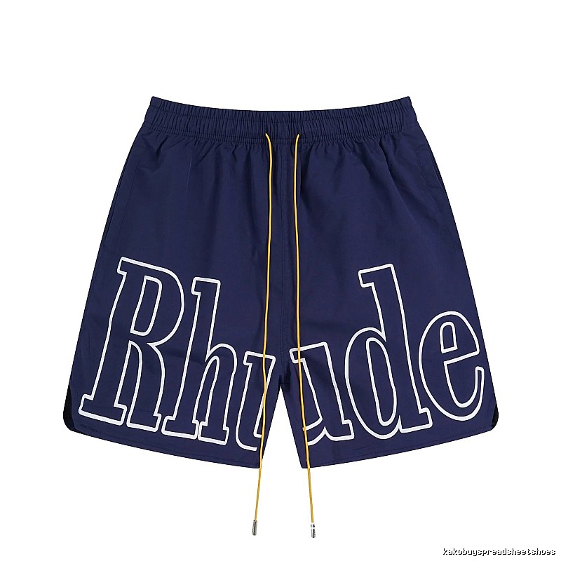 RHUDE Alphabet Wind Dark Blue Shorts