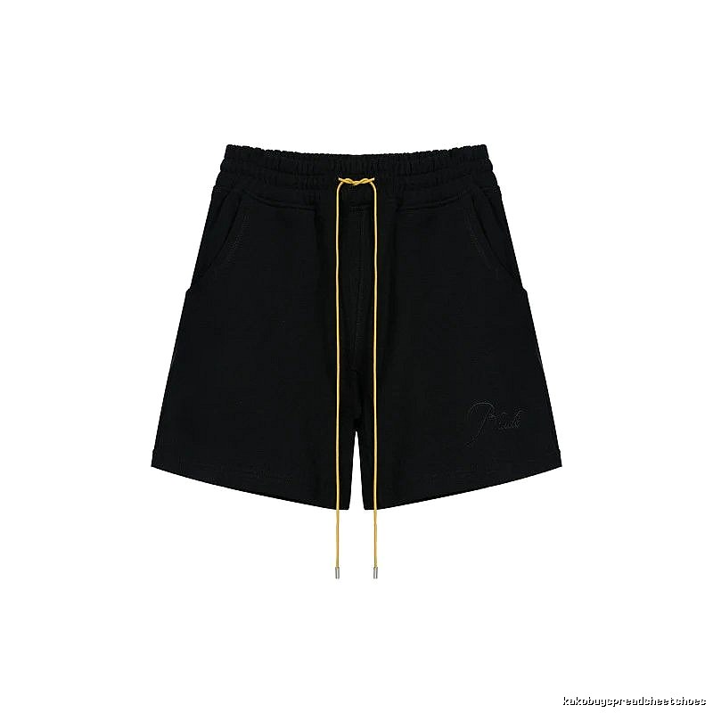 RHUDE minimalist black shorts