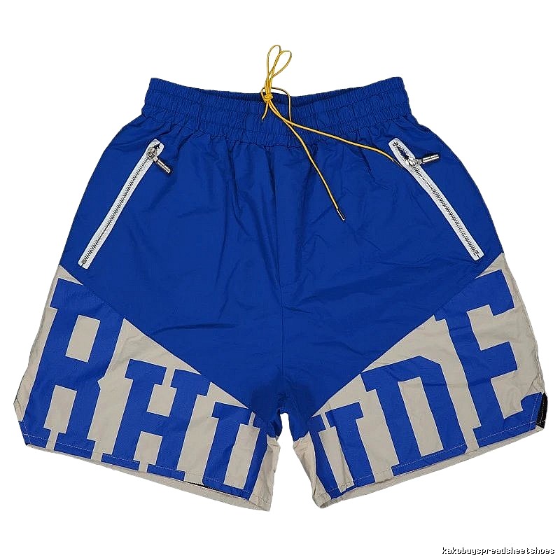 RHUDE Sporty Blue-Gray Shorts