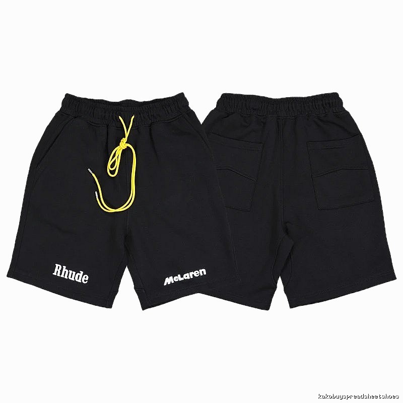 RHUDE Trendy and Cool Style Black Shorts