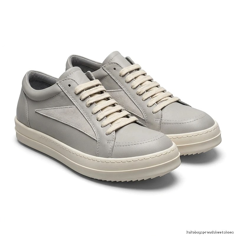 Rick Owens minimalist gray sneakers