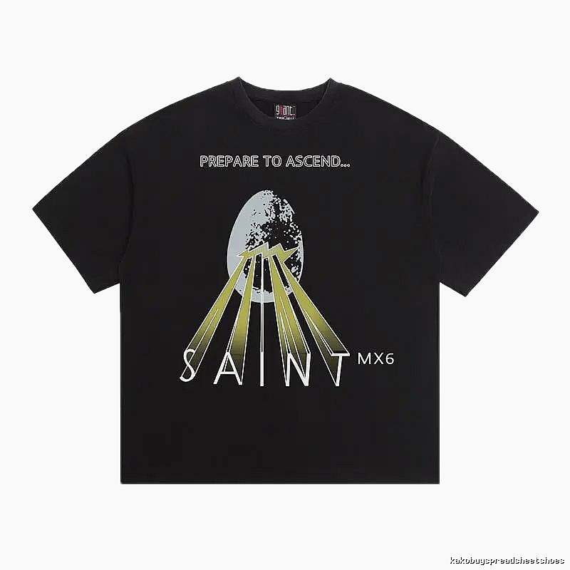 SAINT MX6 Street Style Black Short-sleeve T-shirt