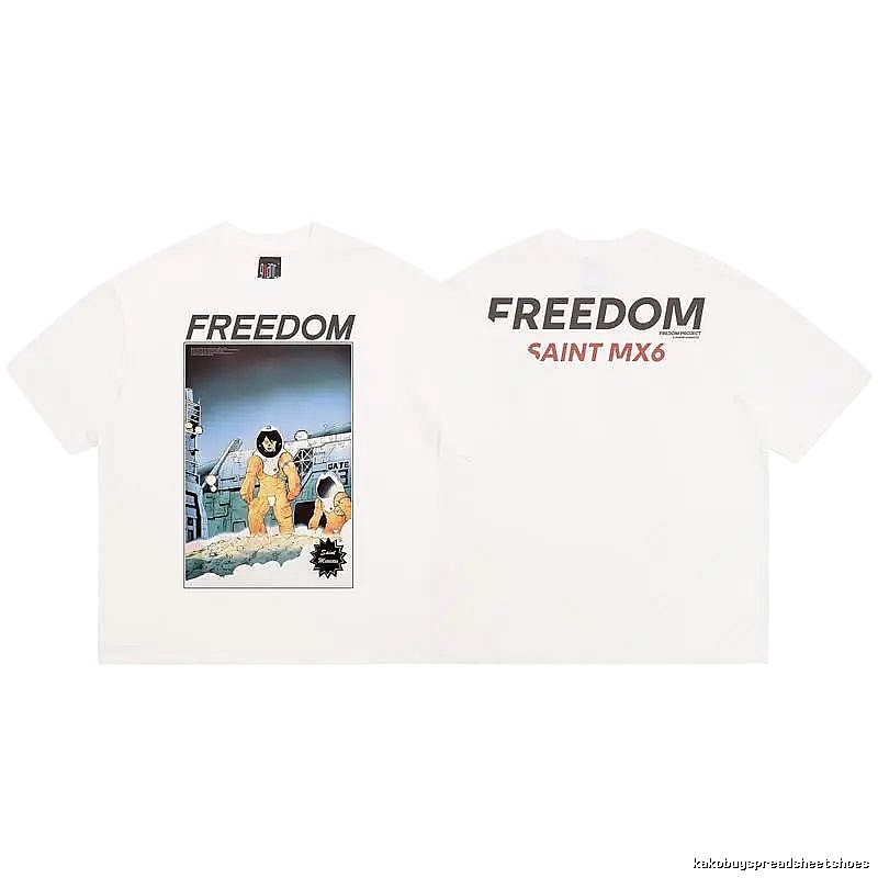SAINT MX6 Vintage Print White T-Shirt