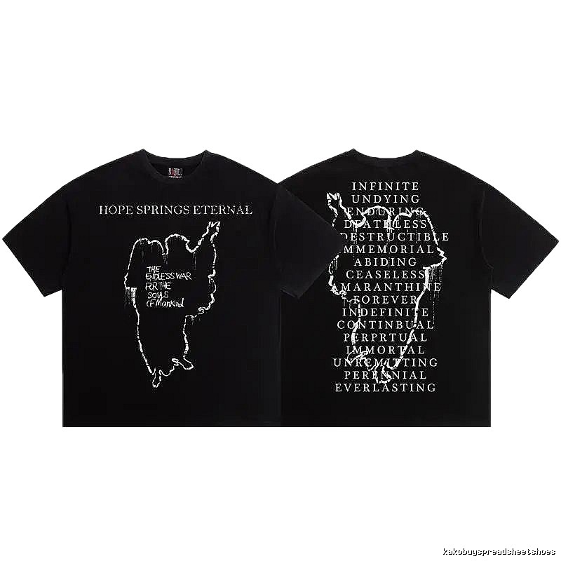 SAINT Skull Print Street Style Black T-Shirt