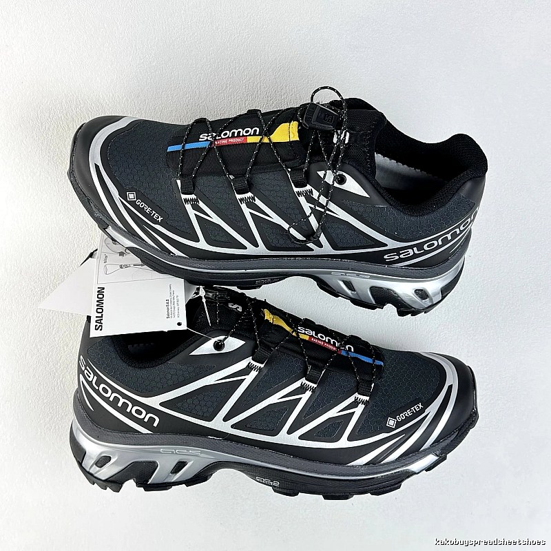 Salomon Black Treaded Trail Sole Trail Sneakers