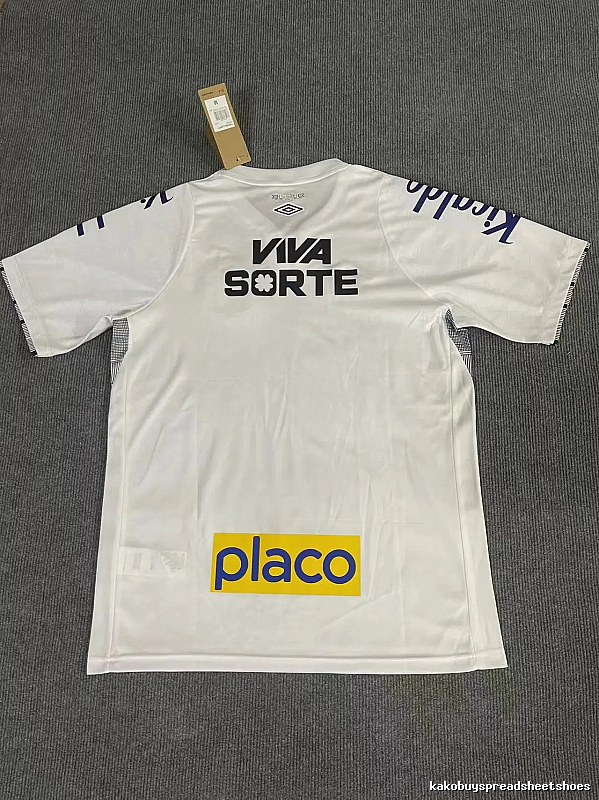 Santos Casual Neymar Jr #10 soccer jersey White Football Sponsor for Streetwear Looks