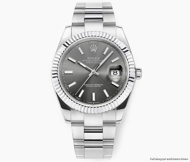 Silver And Gray Rolex Datejust Automatic Watch for occasion