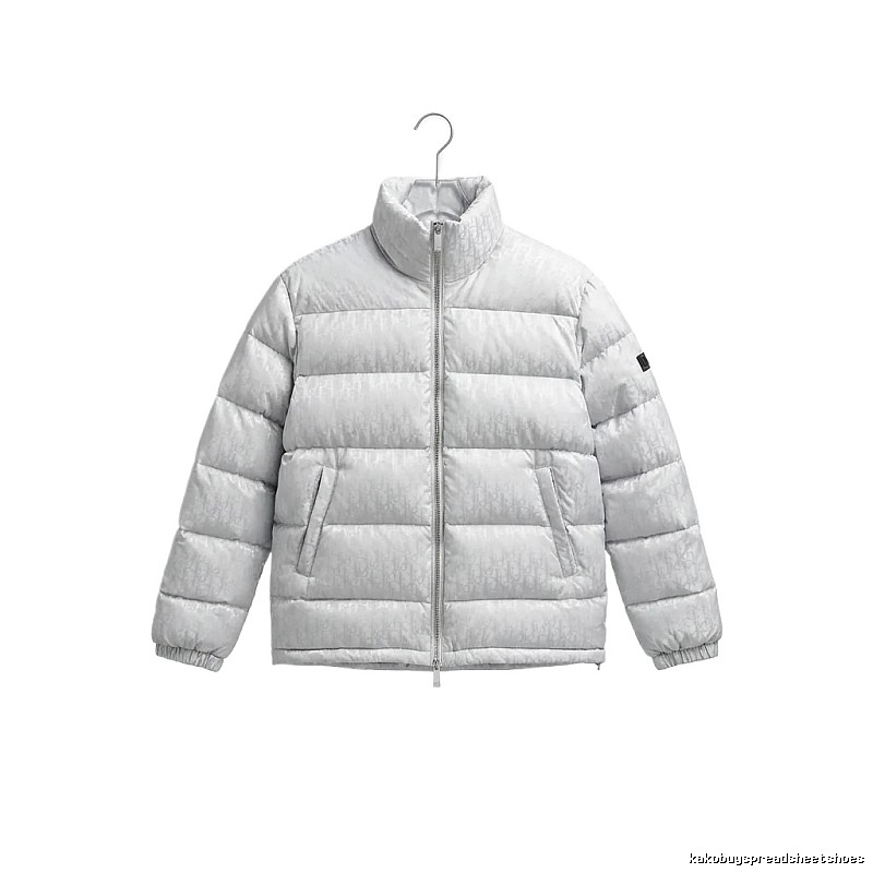 Simple-style white Dior down jacket