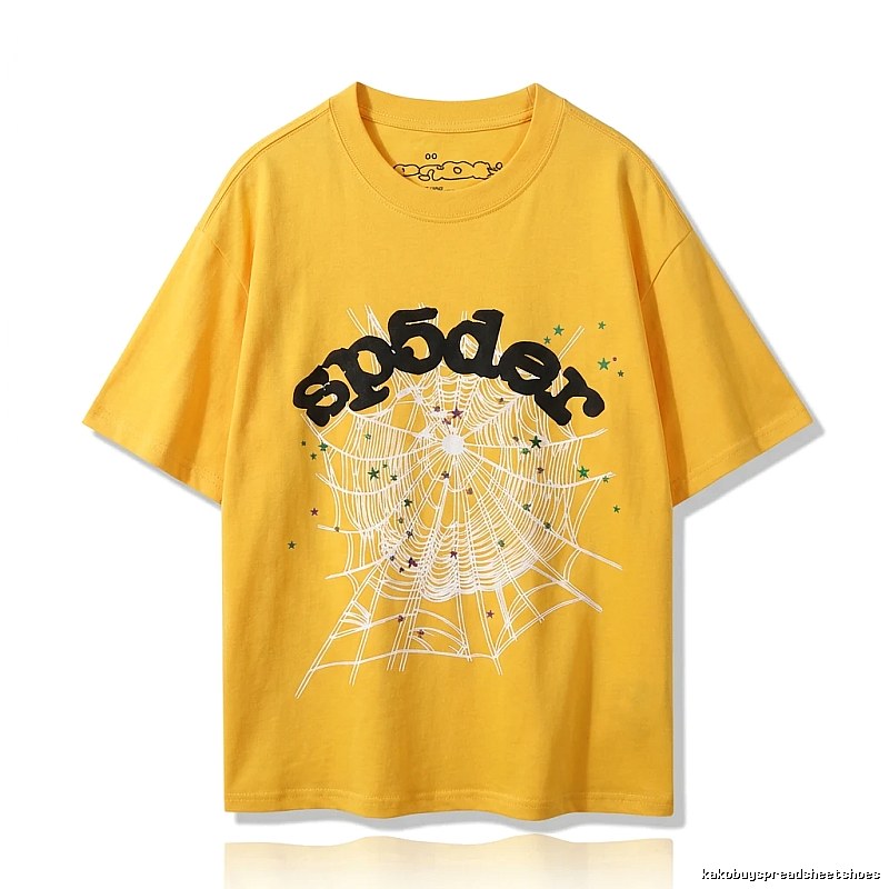 Sp5der Cobweb Cool Yellow T-shirt