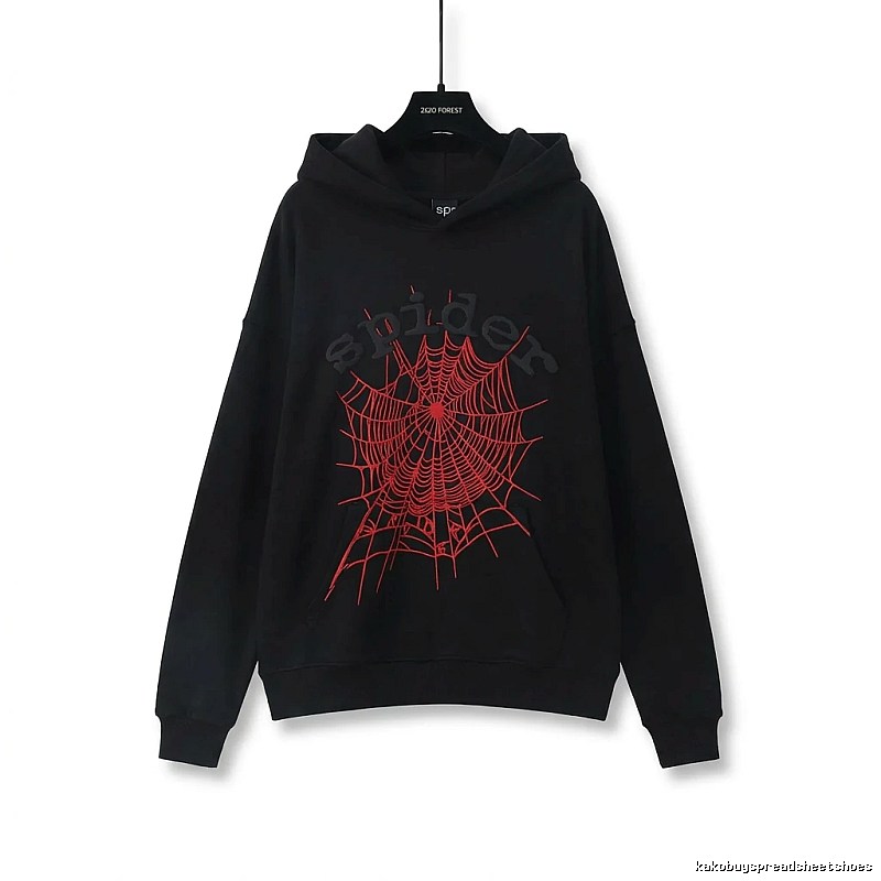 Sp5der cobweb - style black sweatshirt