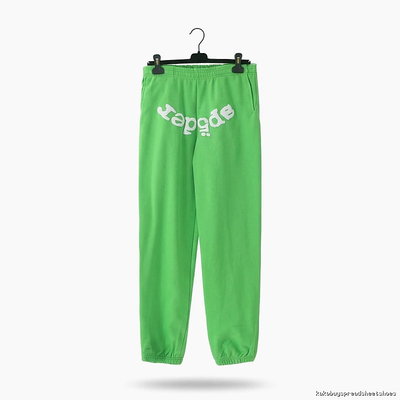 Sp5der Fluorescent Green Trendy Pants