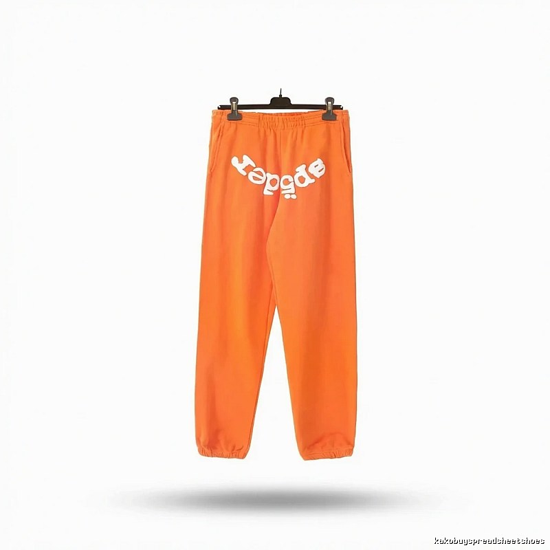 Sp5der Orange Trendy and Cool Casual Pants