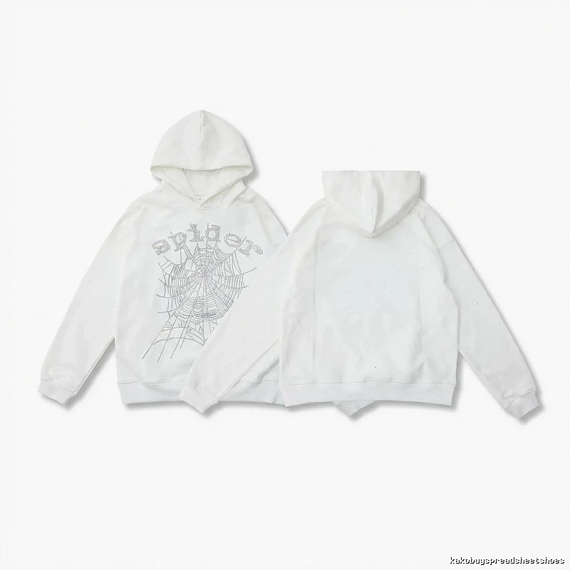Sp5der Spider Series White Streetwear Sweatshirt