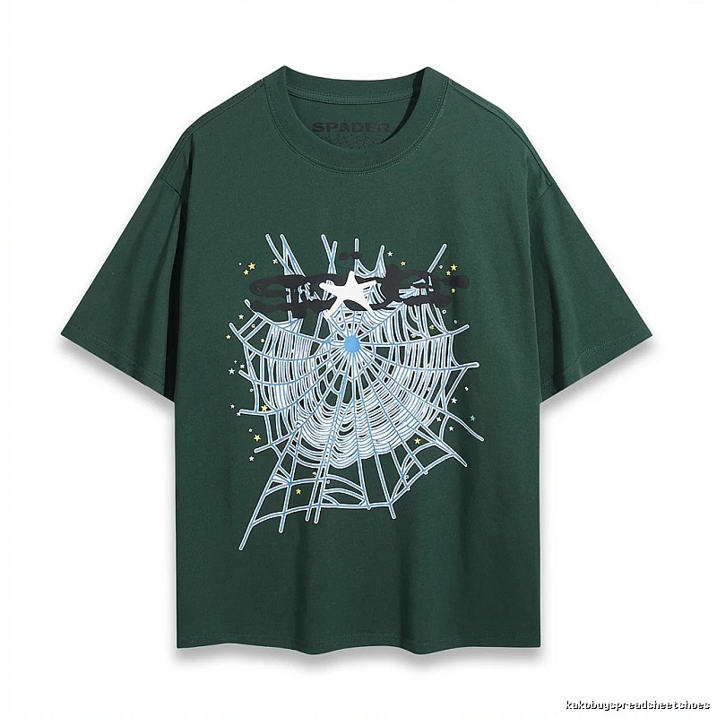 Sp5der Spider Web Print Short-Sleeve T-Shirt