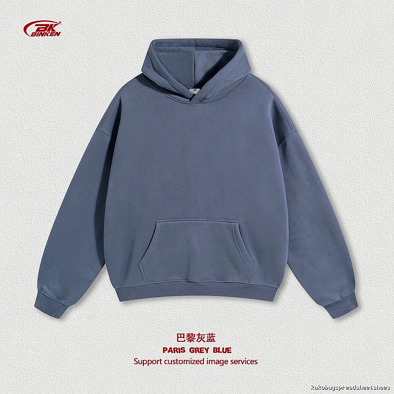 Sport Pullover hoodie Navy Blank Kangaroo for Collection Drops
