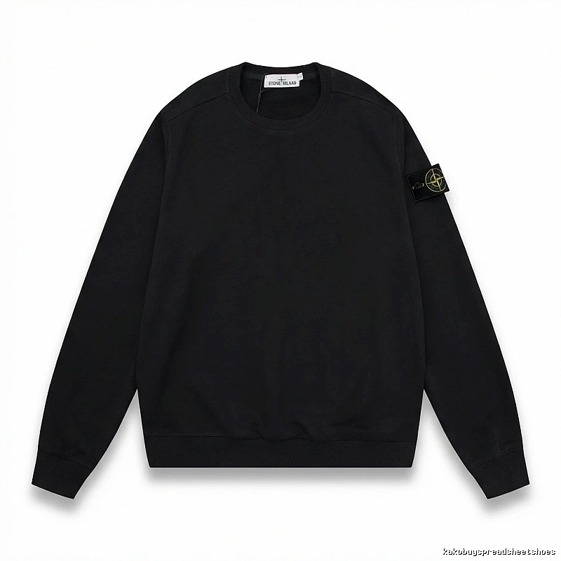 Stone Island basic black sweatshirt