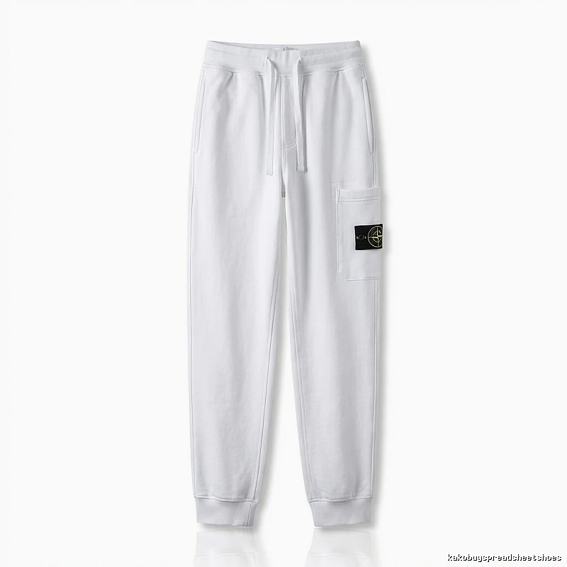 Stone Island basic casual white sweatpants