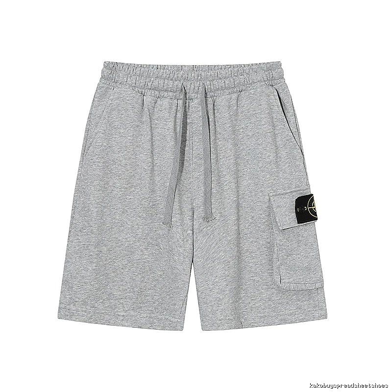 Stone Island Casual Workwear Style Gray Sweat Shorts