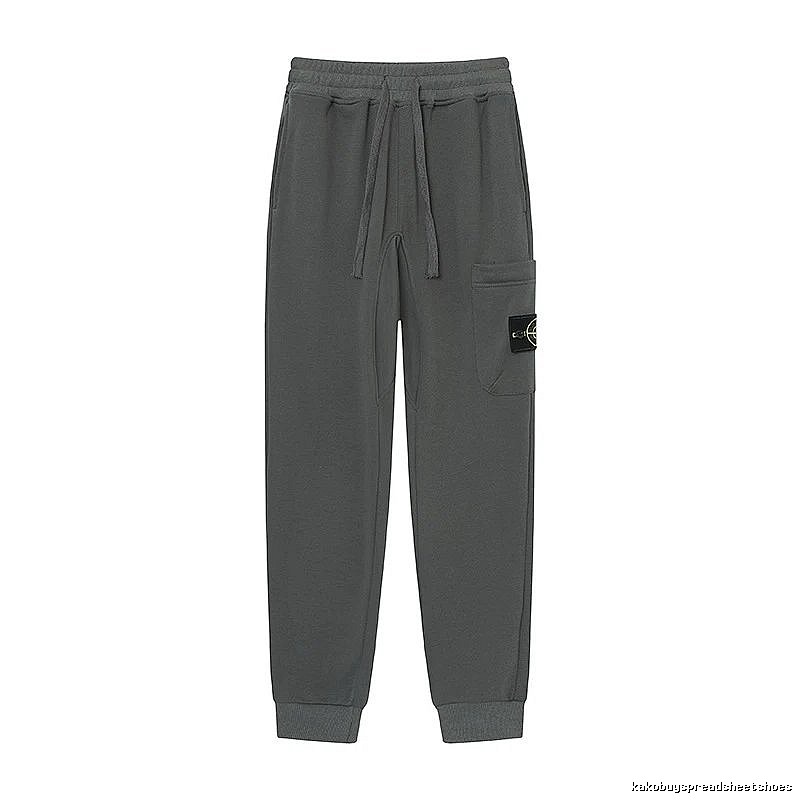 Stone Island Classic Street Style Dark Grey Jogger Sweatpants